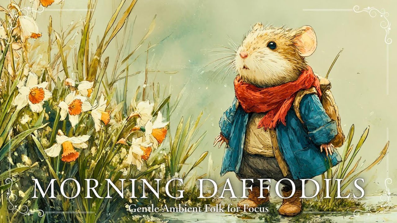 Morning Daffodils in the Forest 🌼│Calm Spring Morning Music for Focus
