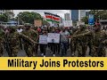 Ruto runs into hiding as Military escorts Protestors demanding Lower Fuel prices;Kenyans celebrates