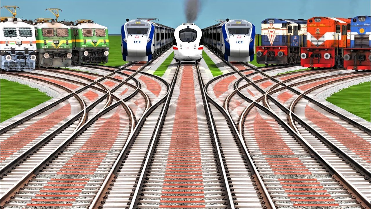 😲 Train Driver’s Biggest Test on Curved Rail Track | Simulator Game