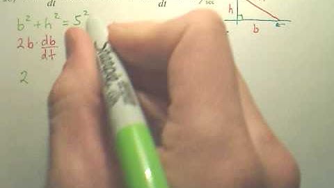 2.6c Related Rates - Calculus