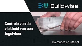 Controle van de vlakheid - Vlakheid van een tegelvloer