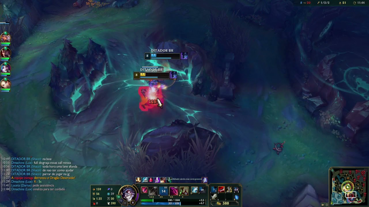 rhuandara e Dmachine afundando o bot