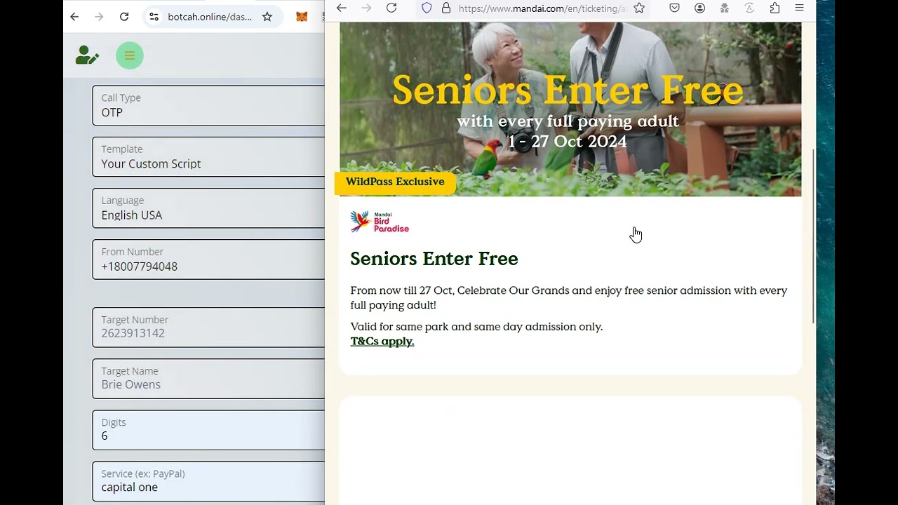 OTP BOT CAPTURE ANY OTP CODE!