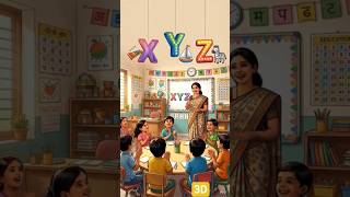 X Y Z Learning for Kids 🧠 | 3D Animated Alphabet Song &amp; Story