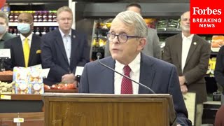 Ohio Gov. Mike DeWine Celebrates Opening Of New Grocery Store In Springfield