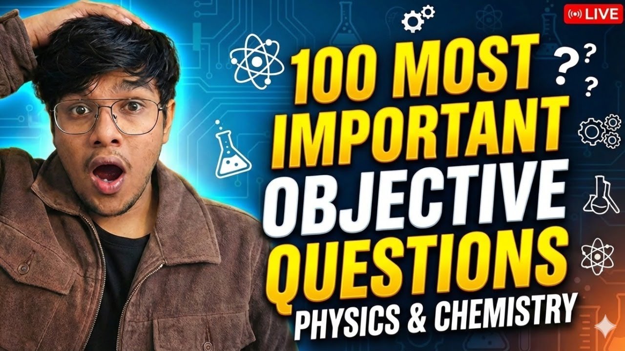 ICSE Class 10 Physics & Chemistry 🔥 100 MOST IMPORTANT Objective Questions | LIVE 10:30 PM