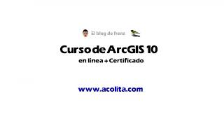 Curso de ArcGIS 10 + Certificado = 12.99 USD