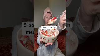 5 healthy high protein meal ideas to add to your list!! Which one do you wanna try? #highprotein