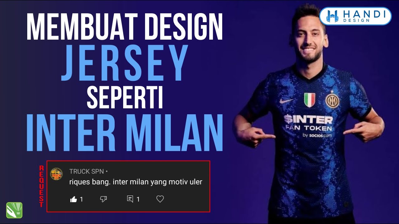 Tutorial Desain MOCKUP JERSEY INTER MILAN 2021/22