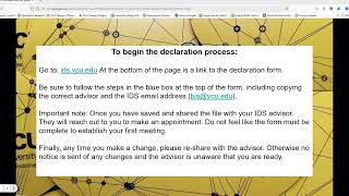 VCU Interdisciplinary Studies Information Session