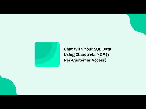 Chat With Your SQL Data Using Claude via Draxlr MCP (+ Per Customer Access)