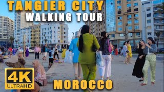 Tangier Summer 2023 city walking tour - Morocco 4k UHD