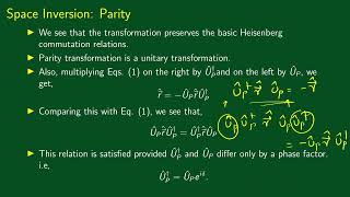 5.04 Space Inversion: Parity