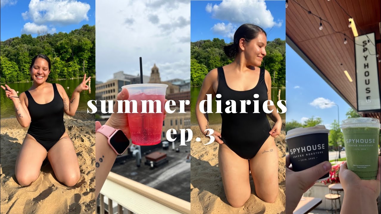 summer diaries ep. 3 | rooftop bar, local library, spyhouse coffee, lake day + special announcement
