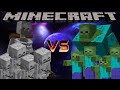 SKELETON ARMY VS ZOMBIE ARMY - MINECRAFT 1.12.2 (MOB BATTLE)