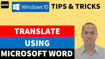 Translate using Microsoft Word