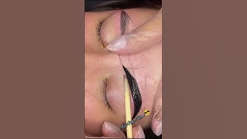 Eyebrow lamination with tint 😍👌 #satisfying #eyebrowshaping #shorts #viralshorts #skincare #subscrib