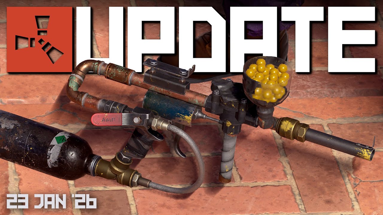 Paintball guns, Mortars, Horse masks | Rust Update 23rd January 2026