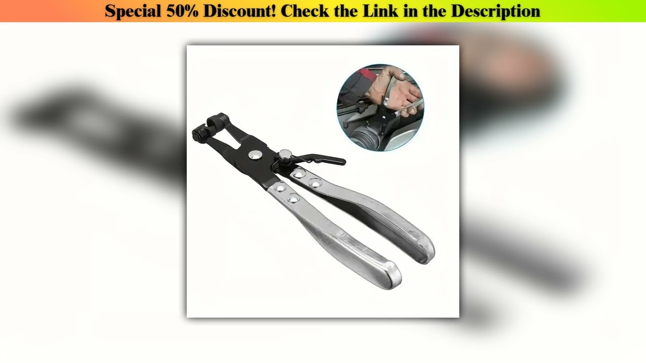 Limited 360° Swivel Hose Clamp Pliers - Professional Locking Jaw Tool for Ring/Flat-Band Clamps Rem