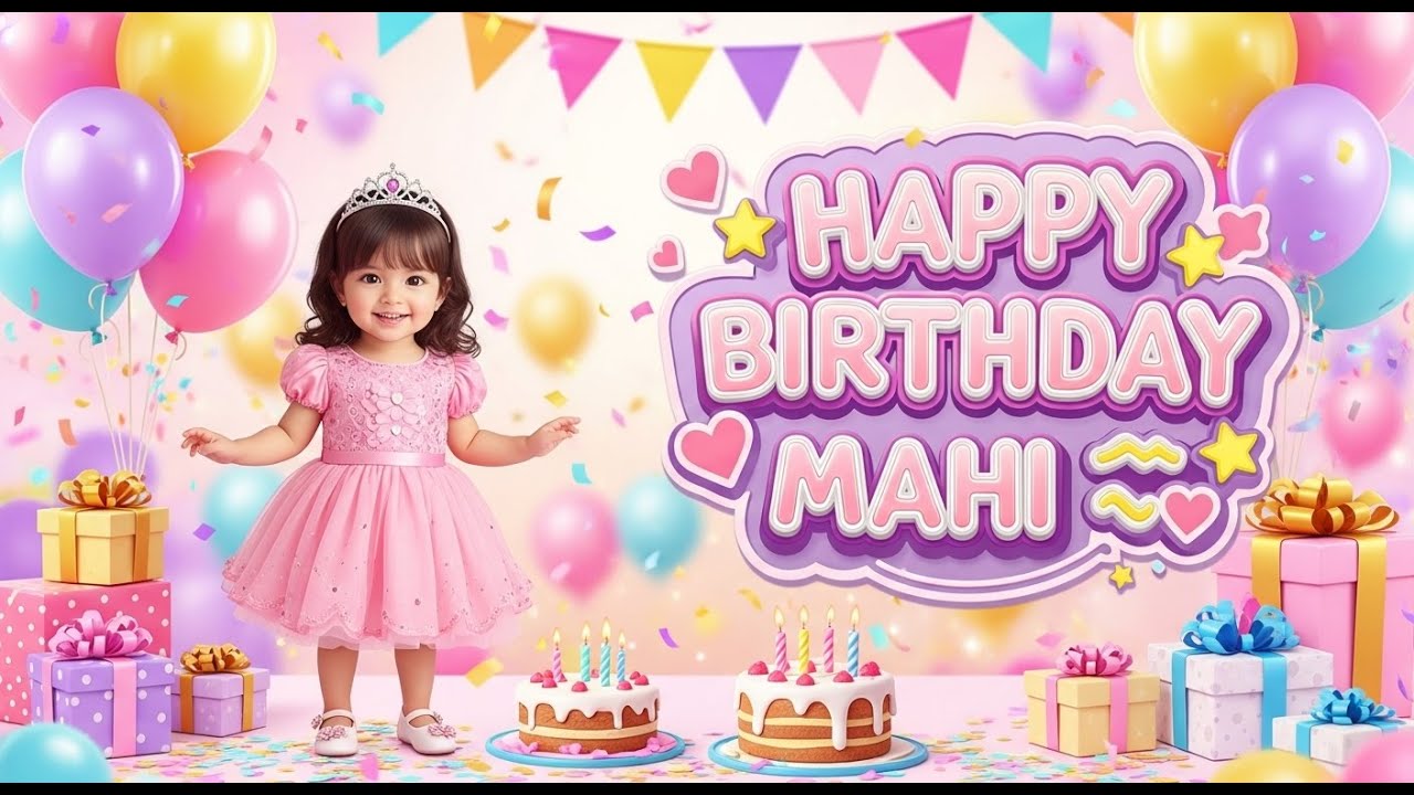 Happy Birthday Mahi 🎂 | Birthday Vibes Song | New Birthday Audio Video 2025