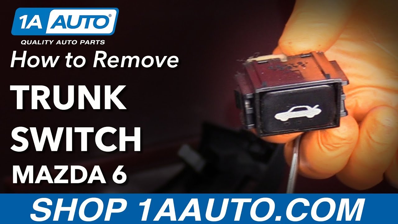 How to Remove Trunk Switch 02-07 Mazda 6 - YouTube