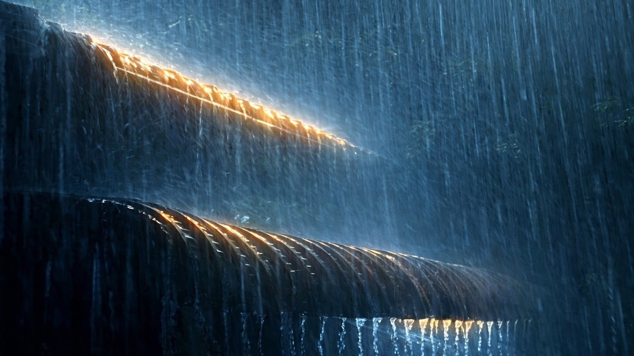 Gentle Night RAIN - Rain Sounds For Sleeping - Thunderstorm Sounds, Relax, White noise, ASMR⛈️