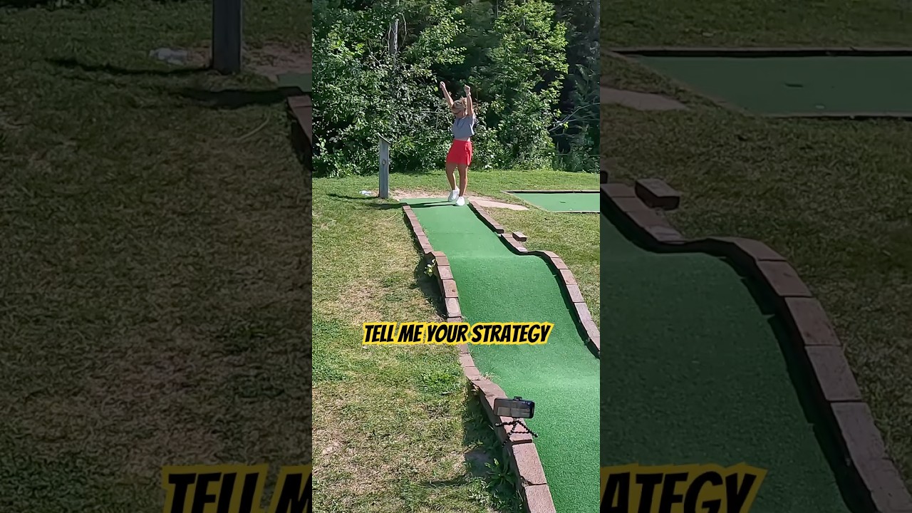 Our Mystery Spot fun continues with a round of mini golf 