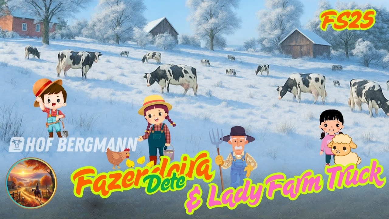 FS25 - Mapa Hof Bergmann 1.3.0.1   -  12 Bora cuidar das bicharadas e demais aventuras!!