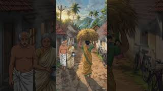80s,90s Tamil Village Life in Ghibli Style 🌾 | Nostalgic Countryside Animation