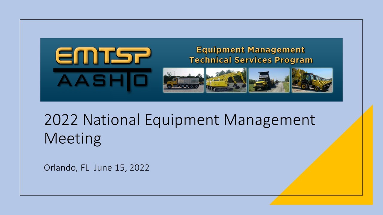 EMTSP & Equipment Technical Working Group Tim Cunningham 2022-06-15 EMTSP