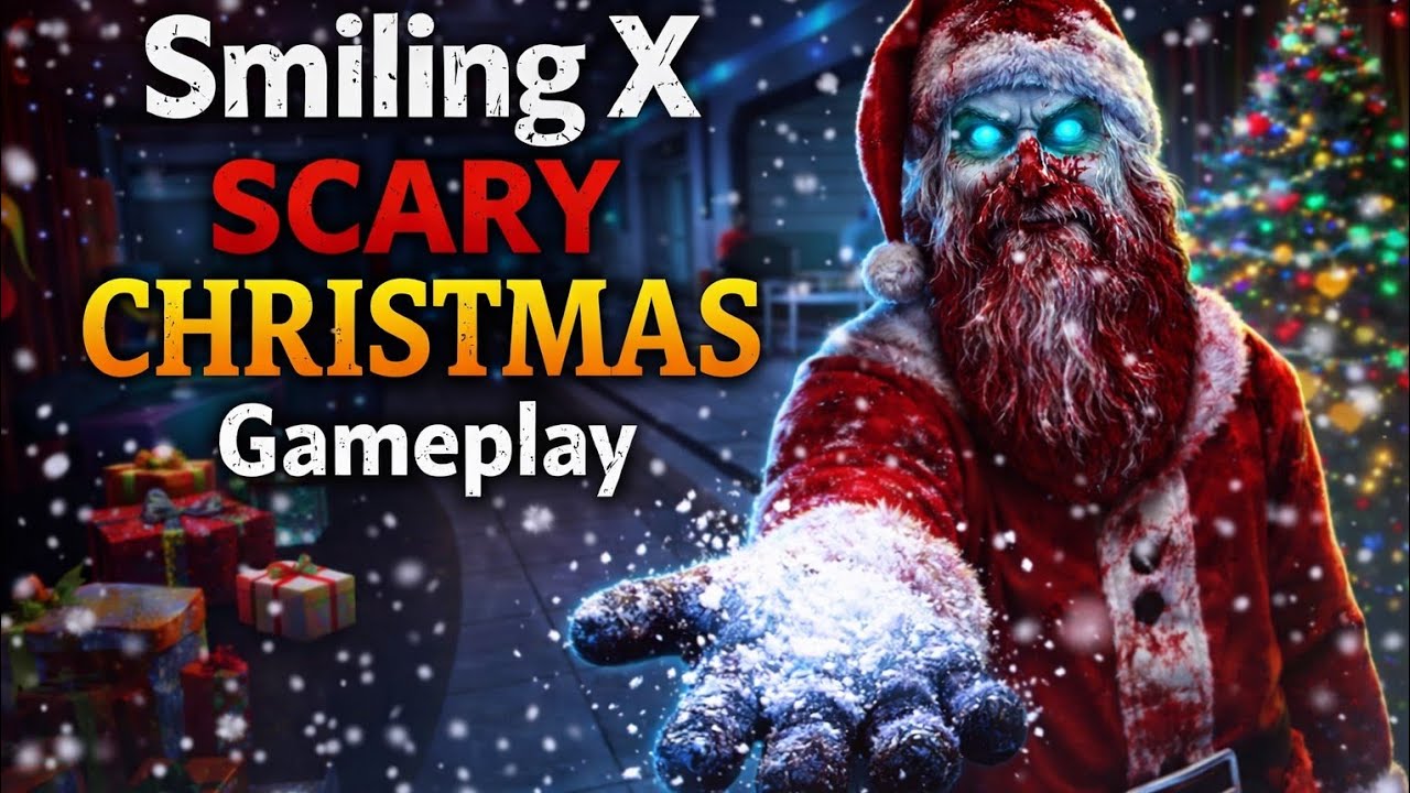 Smiling X Scary Christmas Gameplay 😱 Evil Santa Boss Fight