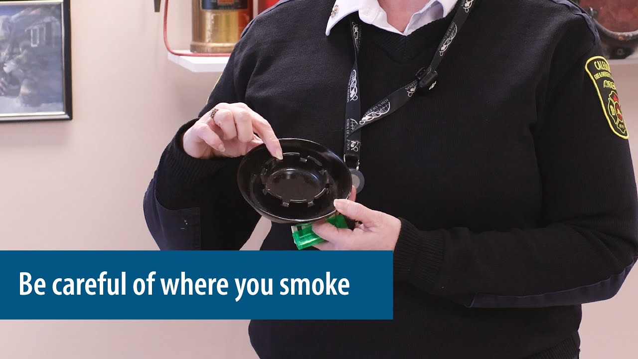 Be Careful Where You Smoke - Twelve Days of Holiday Fire Safety - Day 11