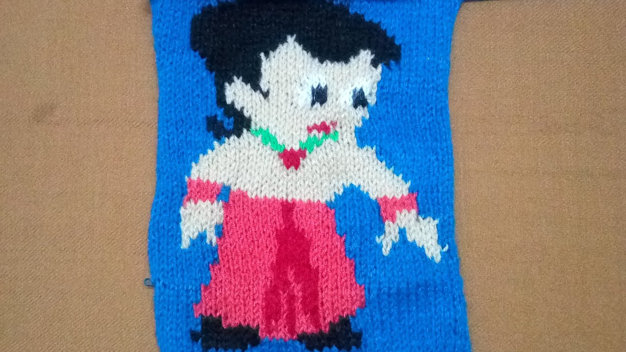 Chota bheem design for sweater