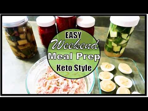 meal-prep-~-keto,-low-carb-friendly-~-refrigerator-pickles,-salsa,-ham-salad,-deviled-eggs~