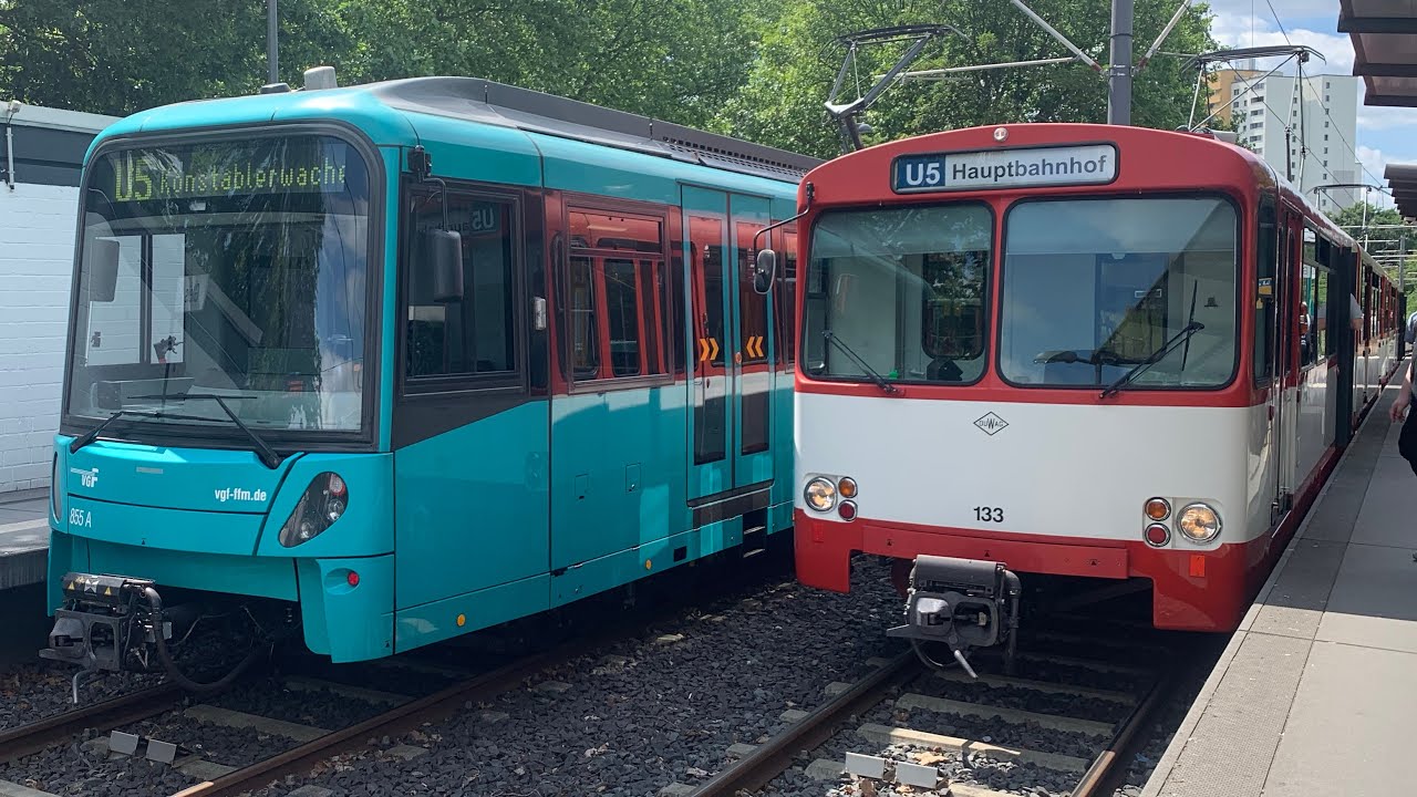 Sonderfahrt U-Bahn Frankfurt Linie U5 U2/U3-Wagen