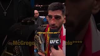 😱 ¡Topuria reta a McGregor! &quot;Si tienes pelo*** te espero en España&quot;