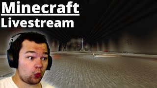 Building the Erebor throne room in Minecraft Survival Livestream