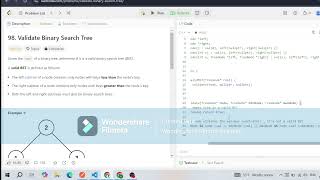 Famous Leetcode.98 Validate Binary Search Tree problem for Interview #whitecoding #leetcode98 #mediumproblm Wealth