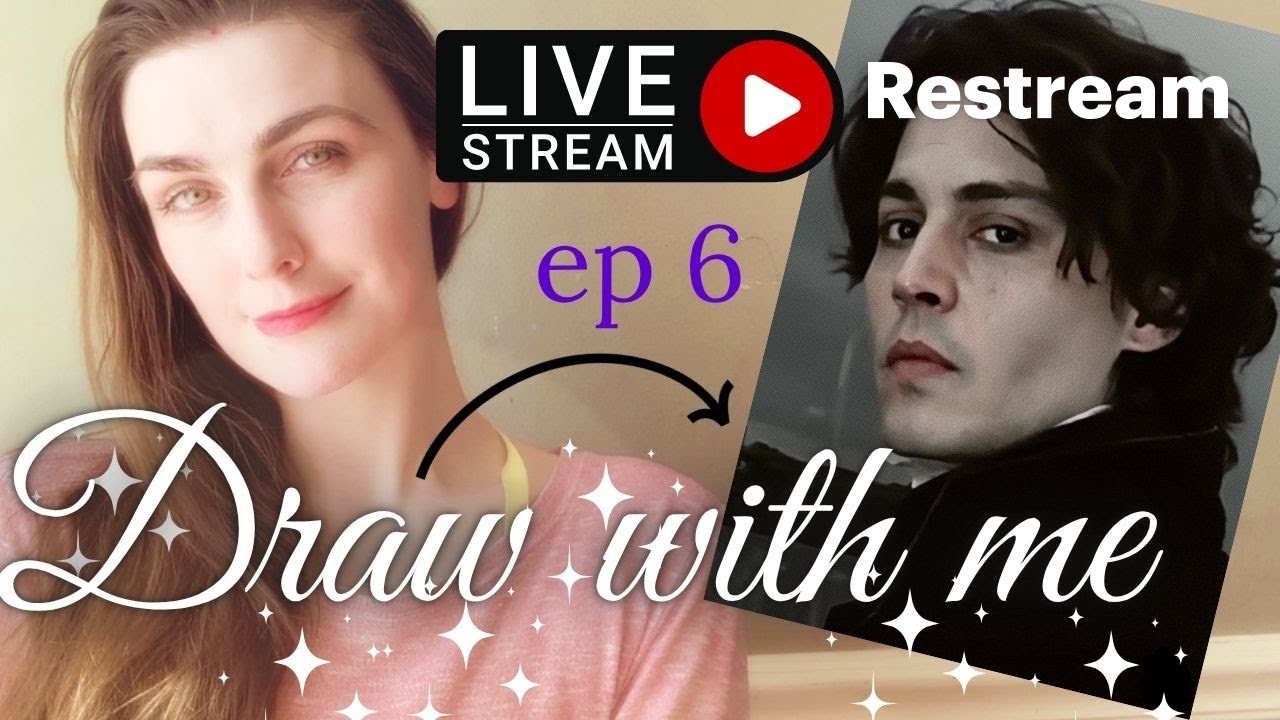 Johnny Depp Gothic Portrait | Paranormal Romance Author Art | ep6