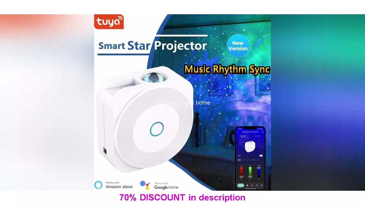 Best Products You Should Know! Tuya Smart Star Projector Wireless Smart life APP Control ,New Upg