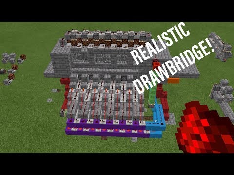 Realistic Redstone DrawBridge (can Also Be A Trap)