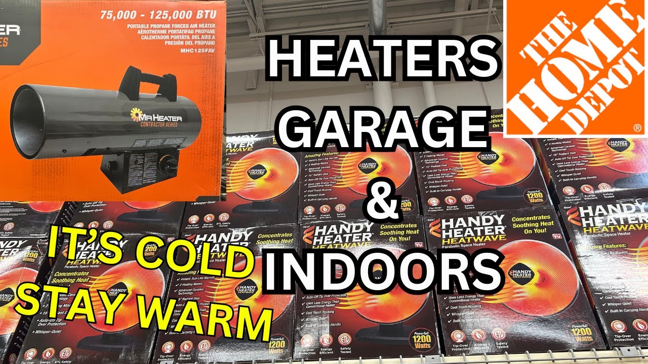 Home Depot HOT Deals on Garage Heaters - Indoor Heaters - Ryobi Heated Seat - Propane Heaters