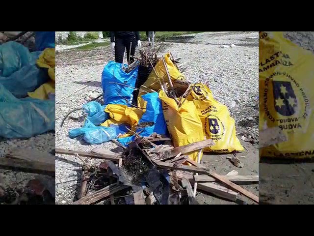 Clean-up action with Institute Marine Biology for the project Adopt a Beach-NVO Fit Woman Montenegro