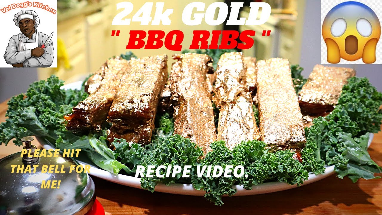 (24K GOLD RIBS HOWTO MAKE 24 KARAT GOLD BBQ RIBS 2020 VIDEO RECIPE