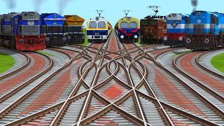 Indian Express Running 🦚From Curves Railroad Tracks- indian train simulator 2025-26 - gameplay screenshot 5