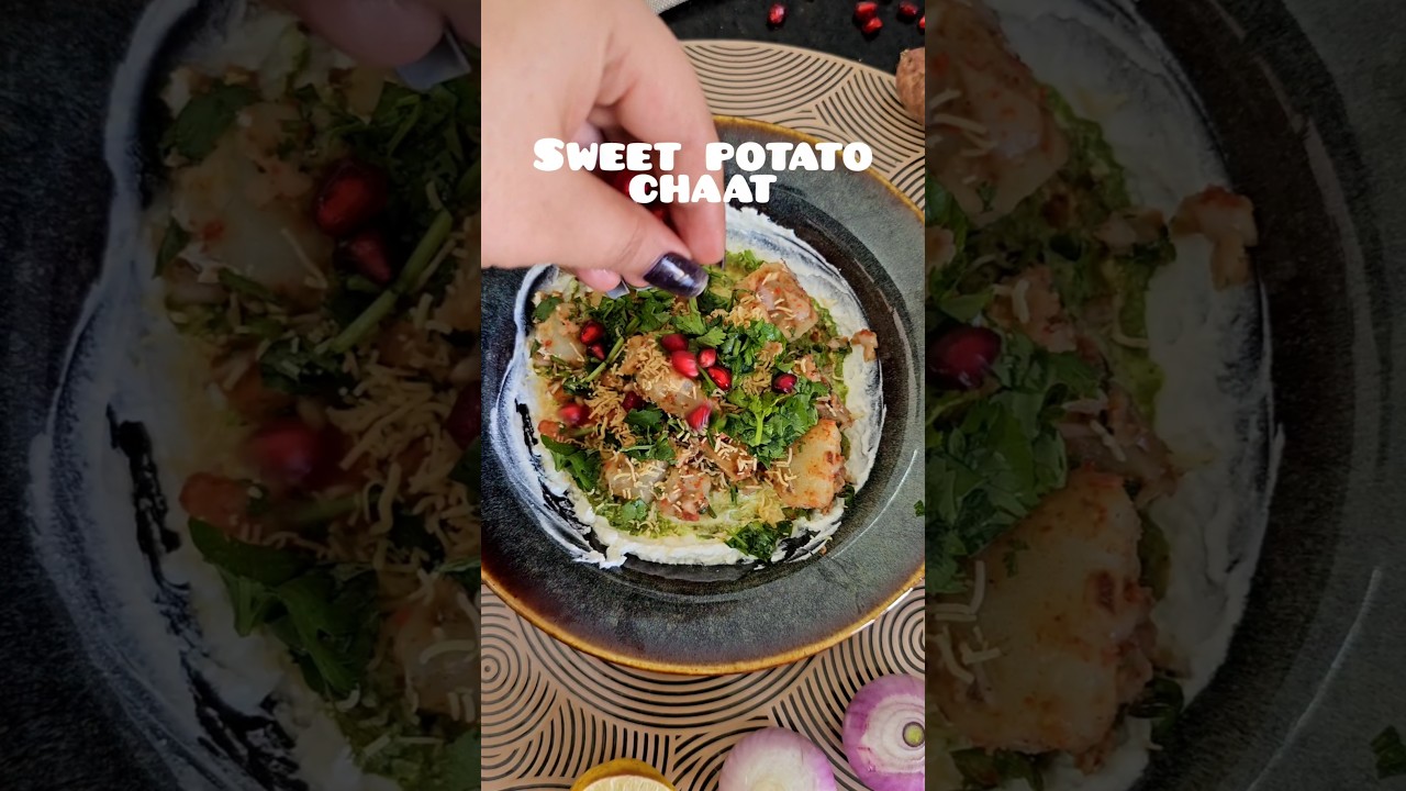 Sweet Potato Chaat Recipe | Quick & Healthy Indian Chaat at Home | Healthy Indian Street Food 