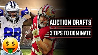 3 Tips to Dominate Your Fantasy Football Auction Draft in 2024!
