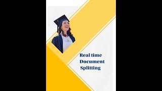 Student Presenting about Document Splitting Profile
