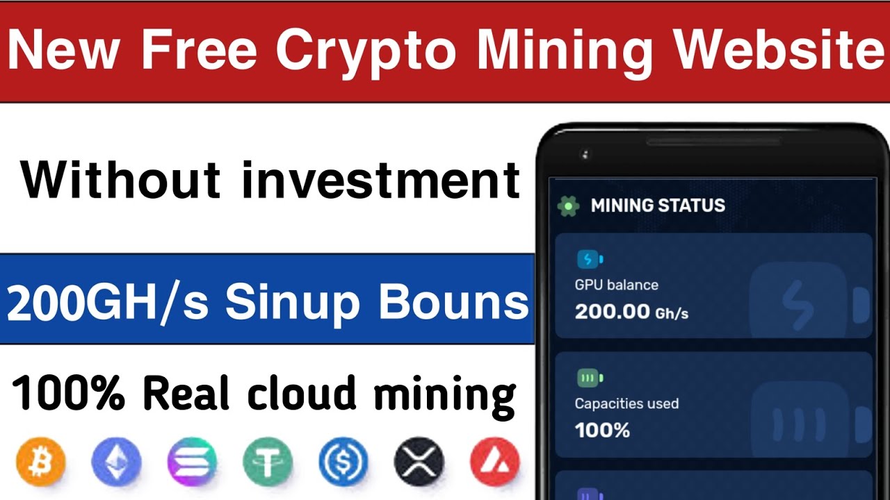 New Free Crypto Mining Website||Without investment||