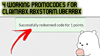 4 WORKING PROMOCODES FOR CLAIMRBXM,RBXSTORM,UBERRBX 2/8/2021